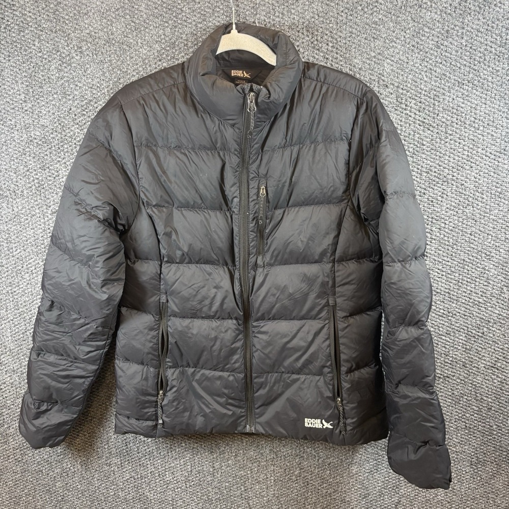 Eddie Bauer Womens EB650 Down‎ Jacket Lightweight Packable Black Size S
